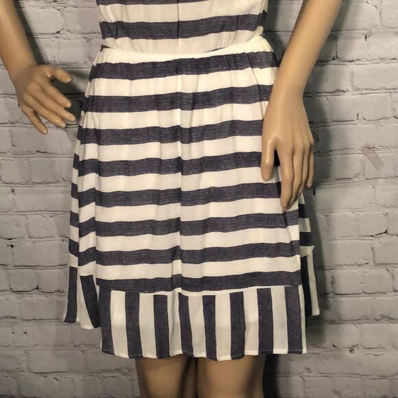 Monteau Nautical Style Striped Sleeveless Dress Small - Picture 3 of 10